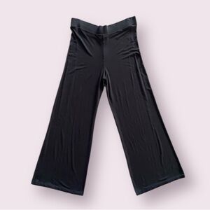 Ava & Viv Wide Leg Pull-On Pants in Black